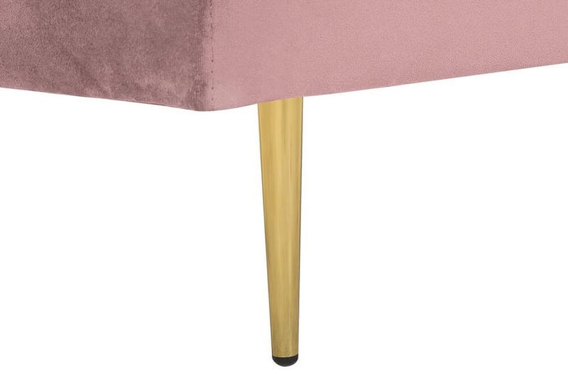 Llanfach Schäslong Vänster Sammet - Rosa - Möbler - Vardagsrum - Fåtöljer - Sammetsfåtölj