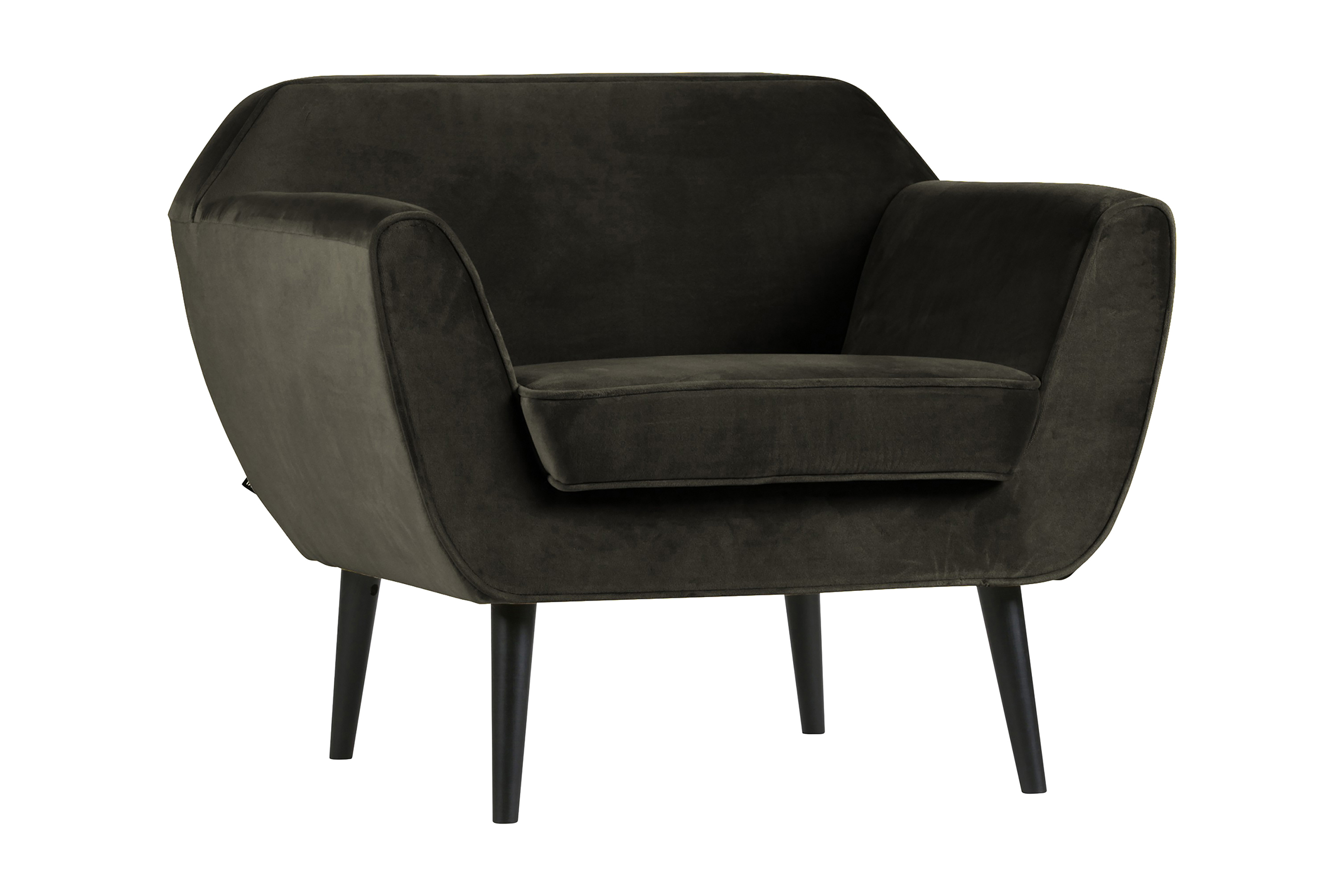 oseja sammetsfåtölj grön-grå -