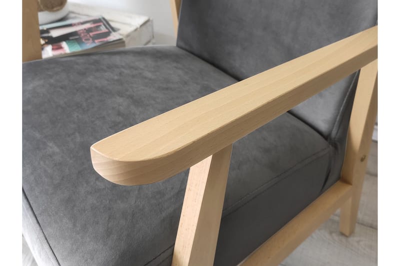 Retro Fåtölj - Sammet/Grön - Möbler - Vardagsrum - Fåtöljer - Sammetsf åtölj