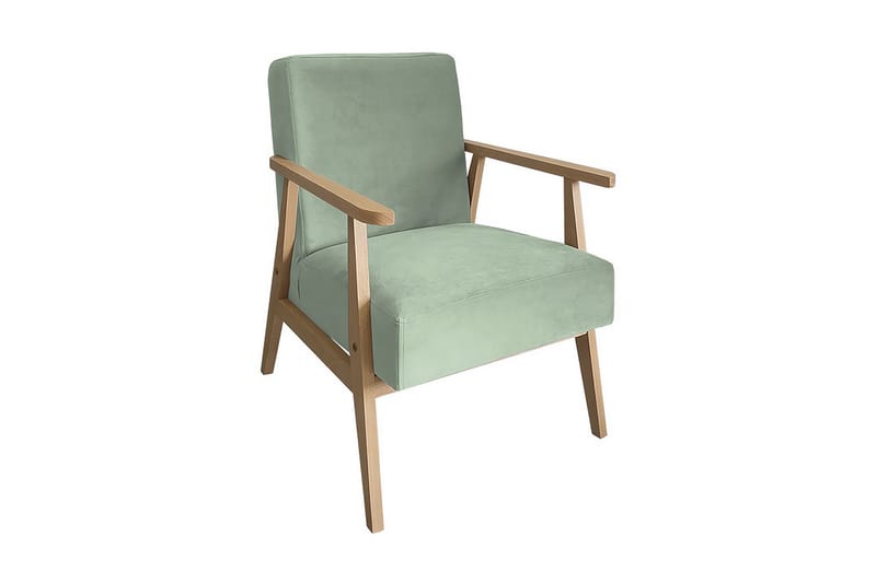 Retro Fåtölj - Sammet/Grön - Möbler - Vardagsrum - Fåtöljer - Sammetsfåtölj