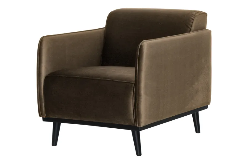 Statement Sammetsfåtölj - Taupe - Möbler - Vardagsrum - Fåtöljer - Clubfåtöljer
