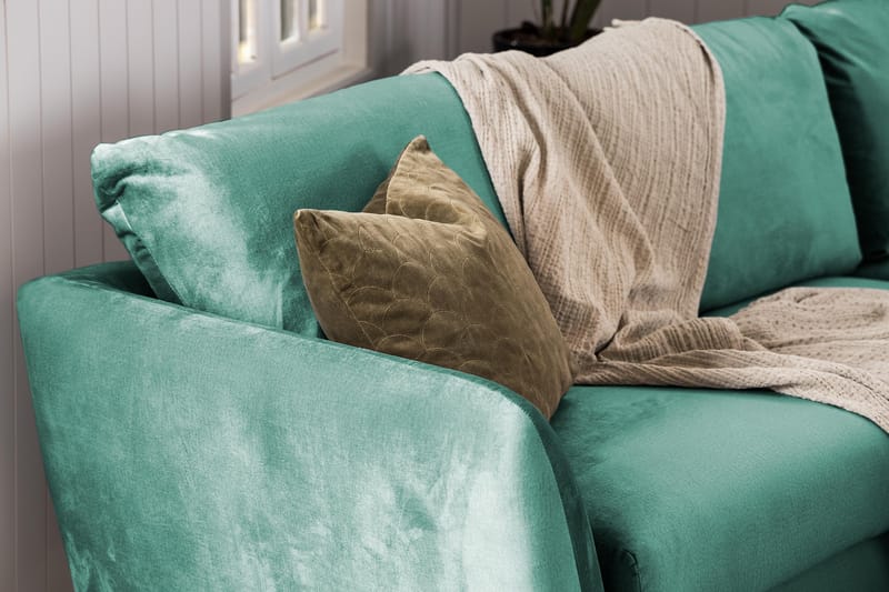 Trend Fåtölj - Grön Sammet - Möbler - Vardagsrum - Fåtöljer - Sammetsfåtölj