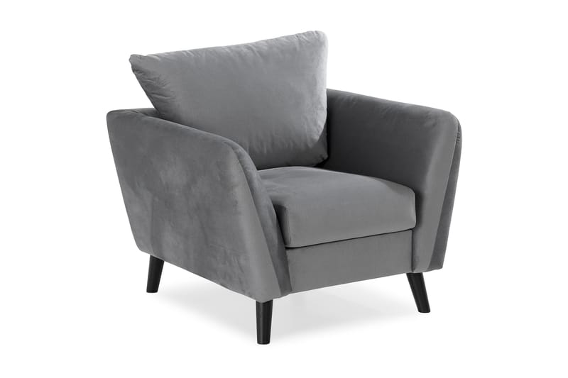 Trend Fåtölj, Ljusgrå Sammet