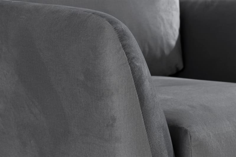 Trend Fåtölj - Ljusgrå Sammet - Möbler - Vardagsrum - Fåtöljer - Sammetsfåtölj