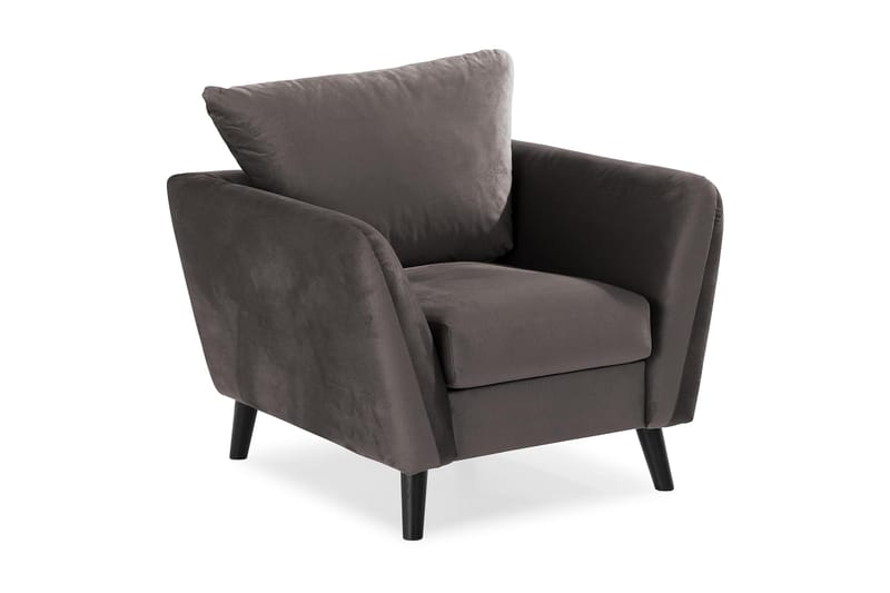 Trend Fåtölj, Mörkgrå Sammet