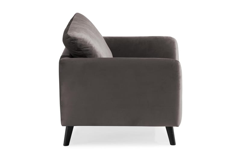 Trend Fåtölj - Mörkgrå Sammet - Möbler - Vardagsrum - Fåtöljer - Sammetsfåtölj