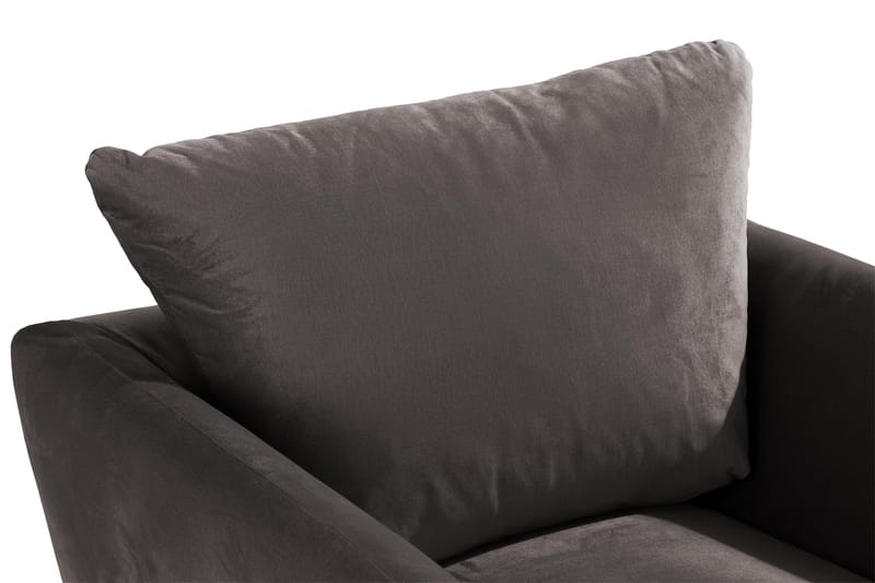 Trend Fåtölj - Mörkgrå Sammet - Möbler - Vardagsrum - Fåtöljer - Sammetsfåtölj