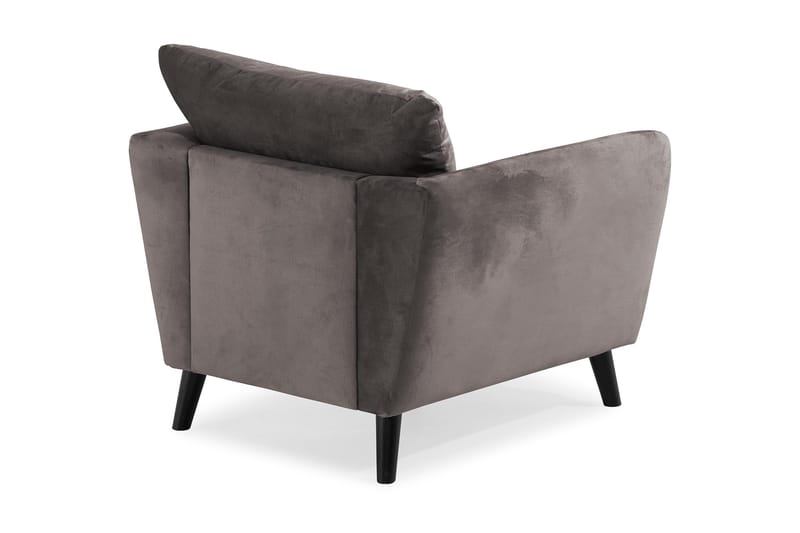 Trend Fåtölj - Mörkgrå Sammet - Möbler - Vardagsrum - Fåtöljer - Sammetsfåtölj