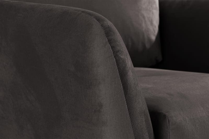 Trend Fåtölj - Mörkgrå Sammet - Möbler - Vardagsrum - Fåtöljer - Sammetsfåtölj