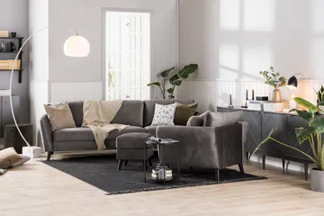 Trend Fåtölj - Mörkgrå - Möbler - Vardagsrum - Fåtöljer - Sammetsfåtölj
