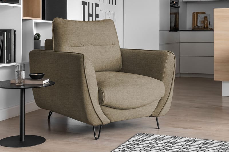 SAROSH Fåtölj Beige - Möbler - Vardagsrum - Fåtöljer