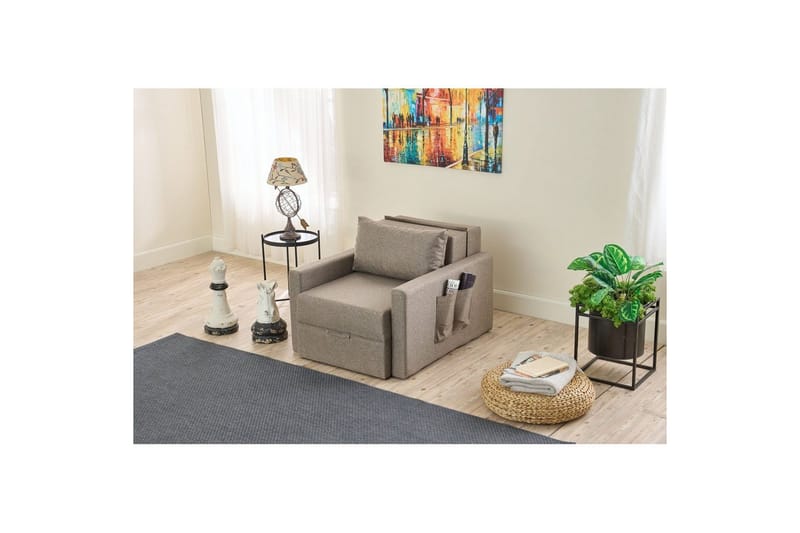 Savra Bäddfåtölj - Brun - Möbler - Vardagsrum - Bäddsoffor - Hörnbäddsoffa