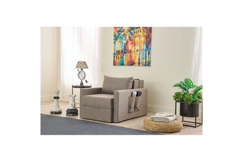 Savra Bäddfåtölj - Brun - Möbler - Vardagsrum - Bäddsoffor - Hörnbäddsoffa