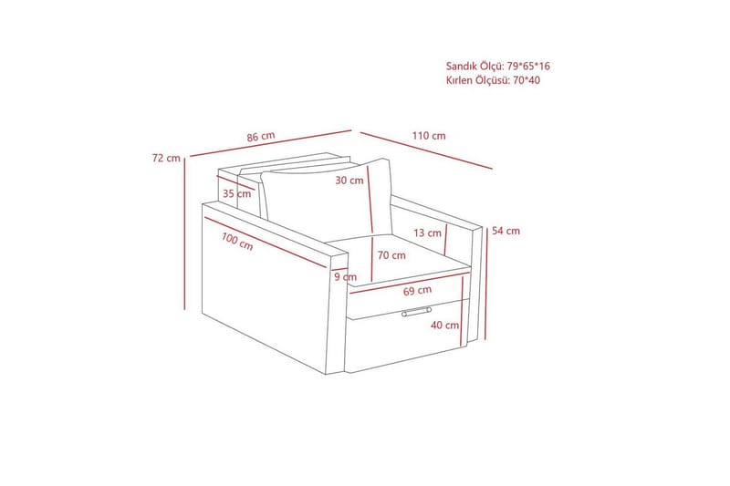 Savra Bäddfåtölj - Cream - Möbler - Vardagsrum - Bäddsoffor - Hörnbäddsoffa