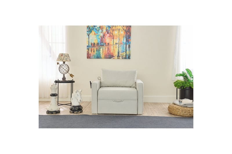 Savra Bäddfåtölj - Cream - Möbler - Vardagsrum - Bäddsoffor - Hörnbäddsoffa