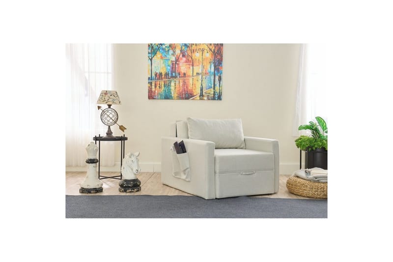 Savra Bäddfåtölj - Cream - Möbler - Vardagsrum - Bäddsoffor - Hörnbäddsoffa