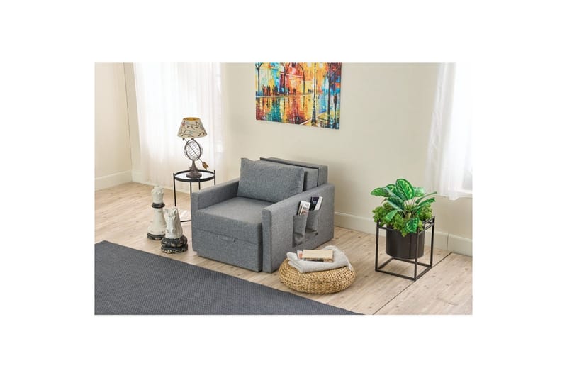 Savra Bäddfåtölj - Grå - Möbler - Vardagsrum - Bäddsoffor - Hörnbäddsoffa
