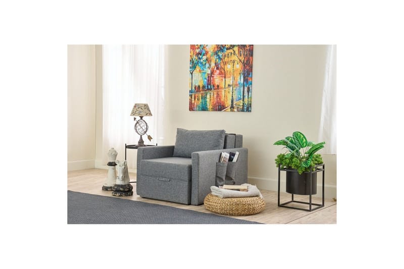 Savra Bäddfåtölj - Grå - Möbler - Vardagsrum - Bäddsoffor - Hörnbäddsoffa