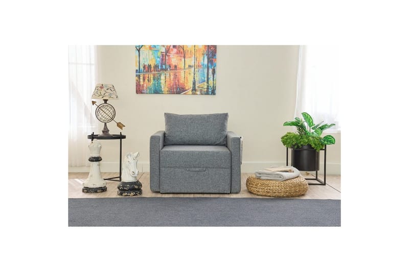 Savra Bäddfåtölj - Grå - Möbler - Vardagsrum - Bäddsoffor - Hörnbäddsoffa