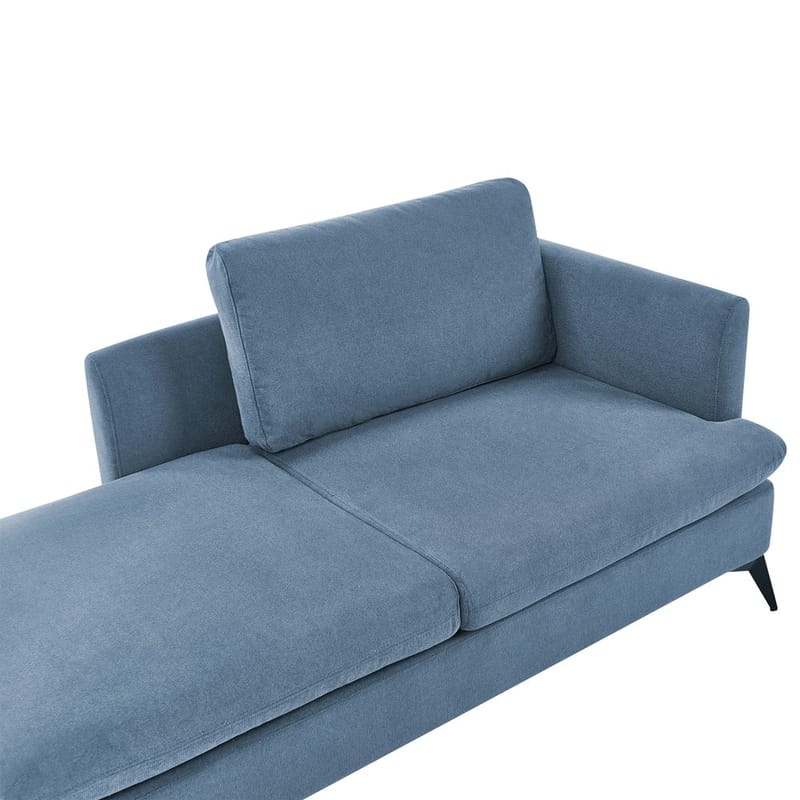 Schäslong Sievoz - Blå, Svart/Högervänd - Möbler - Vardagsrum - Fåtöljer - Schäslongfåtöljer & divanfåtöljer