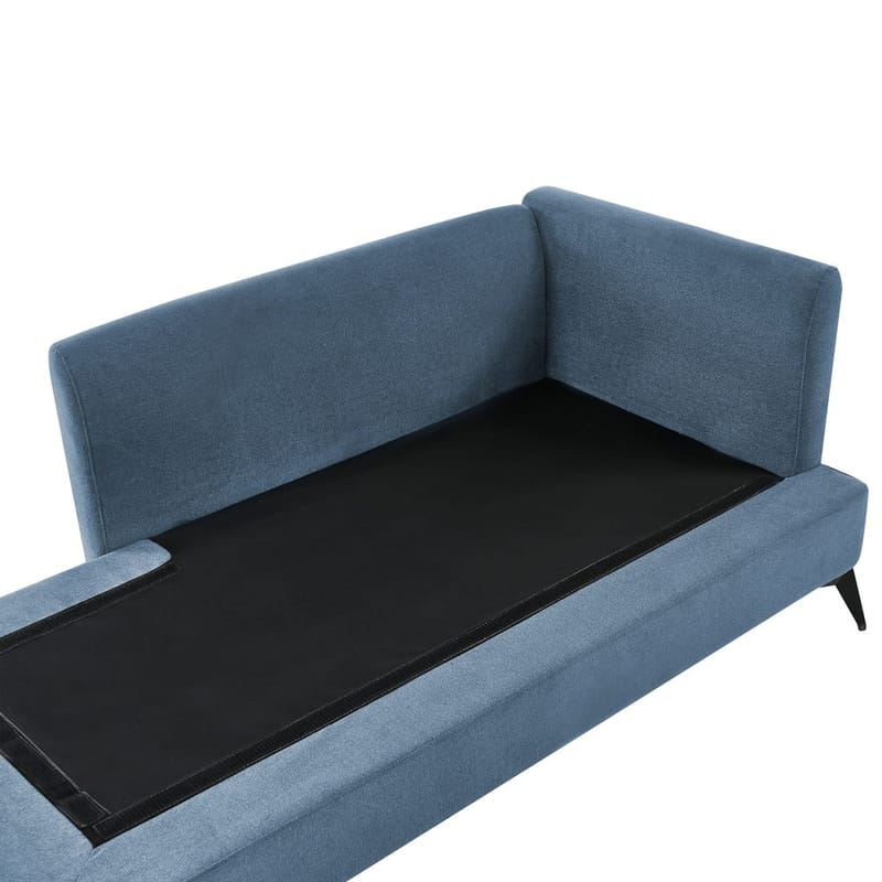 Schäslong Sievoz - Blå, Svart/Högervänd - Möbler - Vardagsrum - Fåtöljer - Schäslongfåtöljer & divanfåtöljer