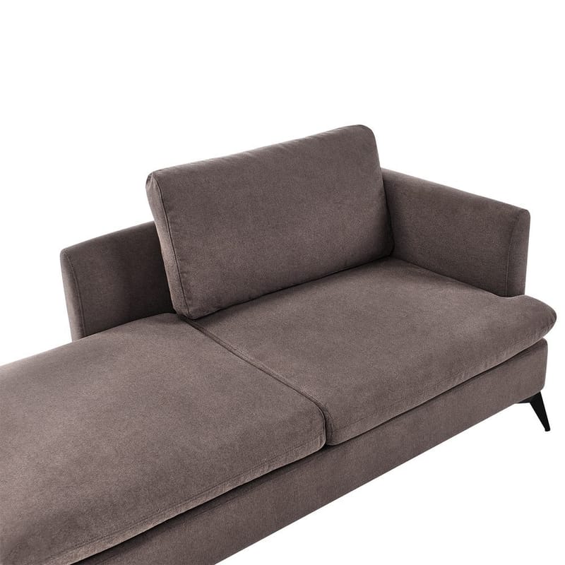 Schäslong Sievoz - Brun, Svart/Högervänd - Möbler - Vardagsrum - Fåtöljer - Schäslongfåtöljer & divanfåtöljer