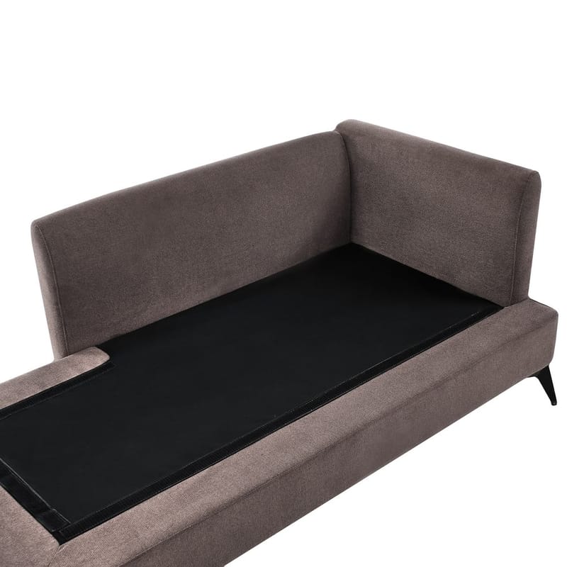 Schäslong Sievoz - Brun, Svart/Högervänd - Möbler - Vardagsrum - Fåtöljer - Schäslongfåtöljer & divanfåtöljer