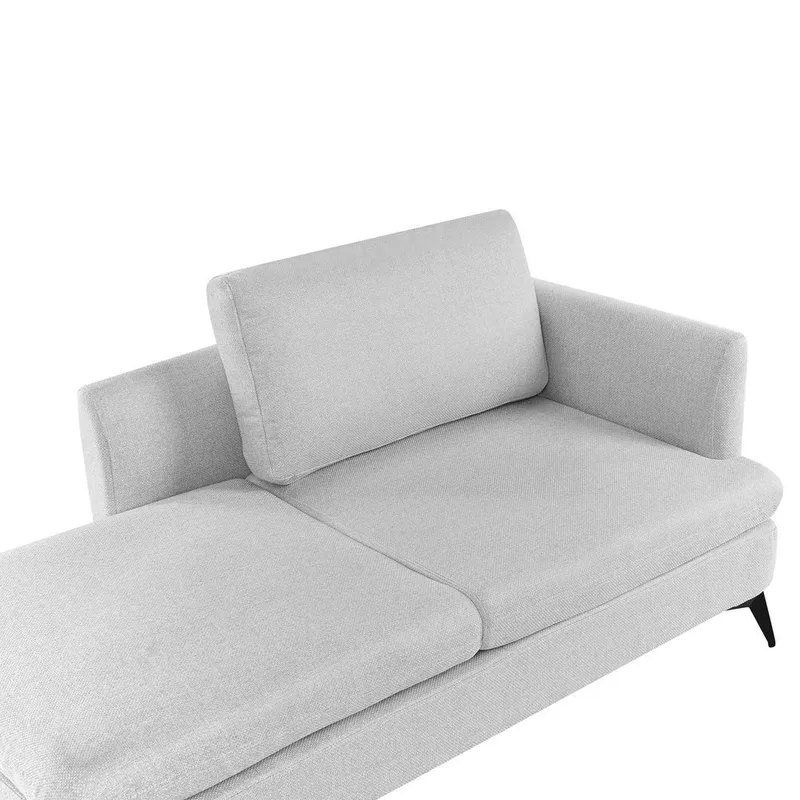 Schäslong Sievoz - Grå, svart/Högervänd - Möbler - Vardagsrum - Fåtöljer - Schäslongfåtöljer & divanfåtöljer