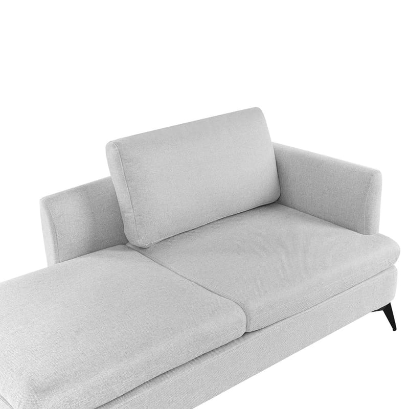 Schäslong Sievoz - Grå, svart/Högervänd - Möbler - Vardagsrum - Fåtöljer - Schäslongfåtöljer & divanfåtöljer