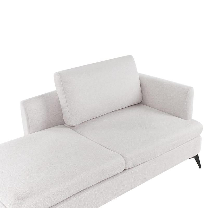 Schäslong Sievoz - Ljubeige, svart/Högervänd - Möbler - Vardagsrum - Fåtöljer - Schäslongfåtöljer & divanfåtöljer