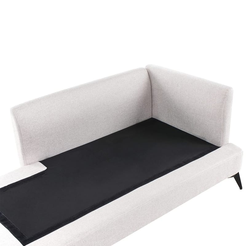 Schäslong Sievoz - Ljubeige, svart/Högervänd - Möbler - Vardagsrum - Fåtöljer - Schäslongfåtöljer & divanfåtöljer