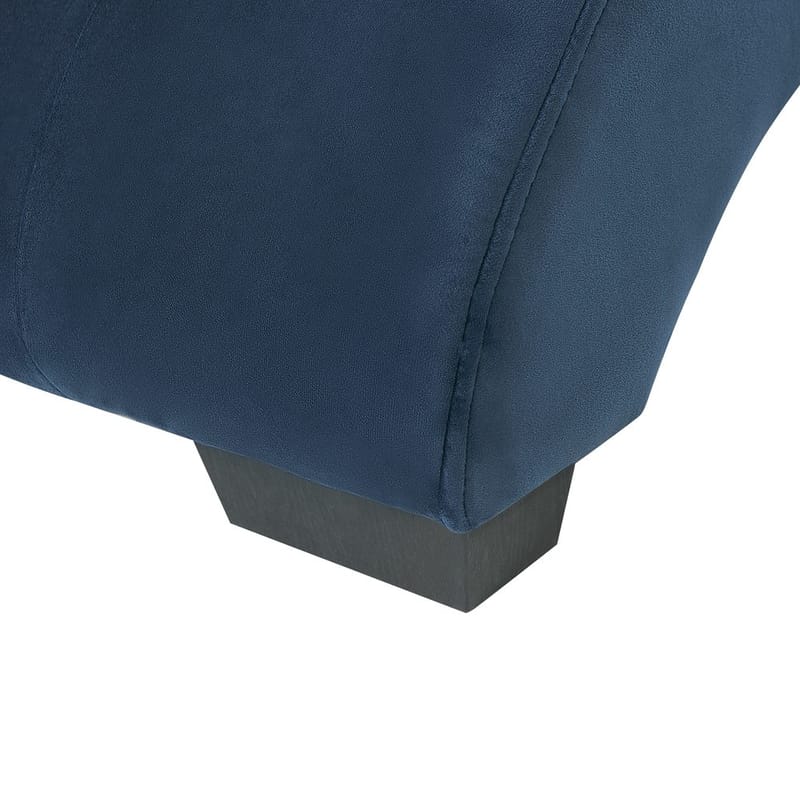 Schäslong Simorre - Blå, svart, silver - Möbler - Vardagsrum - Fåtöljer - Schäslongfåtöljer & divanfåtöljer