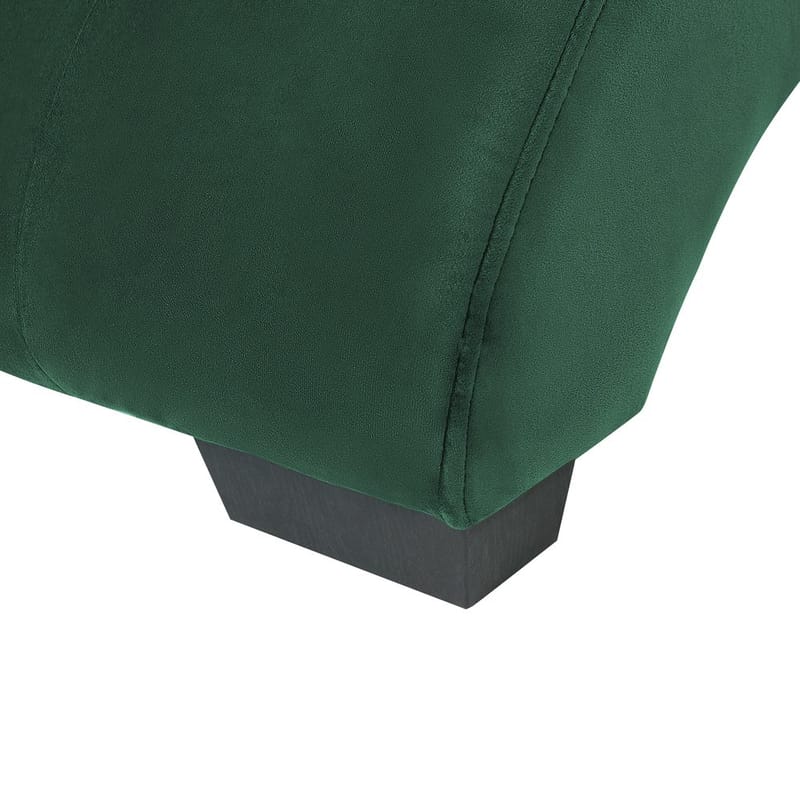 Schäslong Simorre - Grön, Svart, Silver - Möbler - Vardagsrum - Fåtöljer - Schäslongfåtöljer & divanfåtöljer