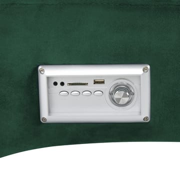 Schäslong Simorre - Grön, Svart, Silver - Möbler - Vardagsrum - Fåtöljer - Schäslongfåtöljer & divanfåtöljer