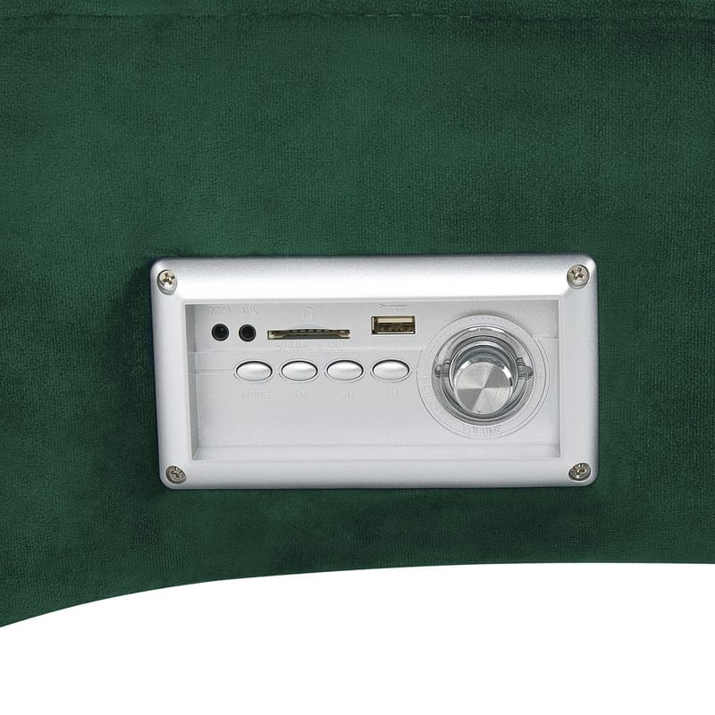 Schäslong Simorre - Grön, Svart, Silver - Möbler - Vardagsrum - Fåtöljer - Schäslongfåtöljer & divanfåtöljer