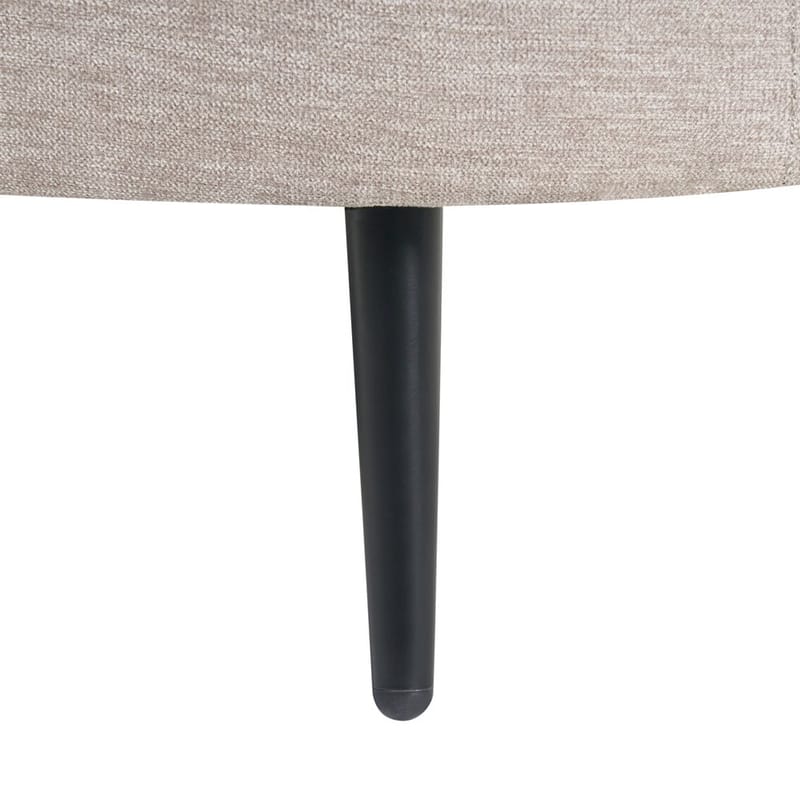 Schäslong Valreas - Beige, svart/Vänstervänd - Möbler - Vardagsrum - Fåtöljer - Schäslongfåtöljer & divanfåtöljer