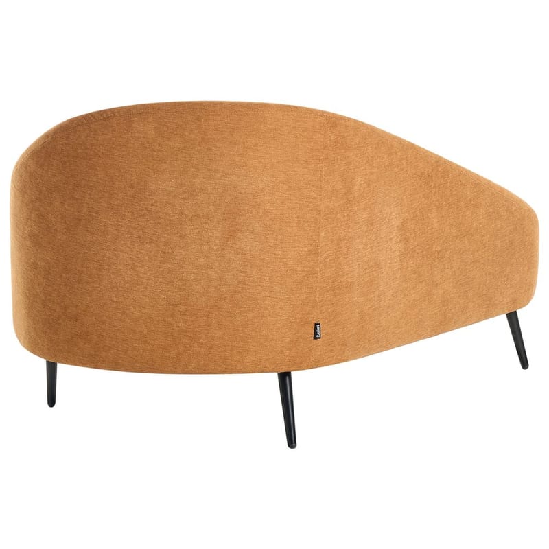 Schäslong Valreas - Orange, svart/Högervänd - Möbler - Vardagsrum - Fåtöljer - Schäslongfåtöljer & divanfåtöljer