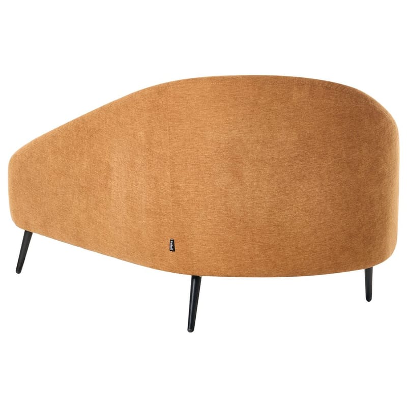 Schäslong Valreas - Orange, svart/Vänstervänd - Möbler - Vardagsrum - Fåtöljer - Schäslongfåtöljer & divanfåtöljer