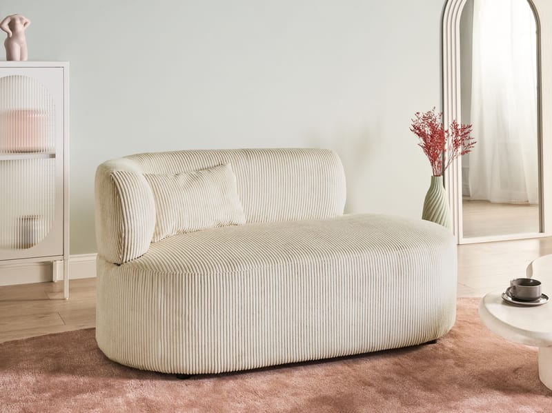 Schäslong Vanvey Vänstervänd - Ljusbeige - Möbler - Sovrum - Dagbäddar
