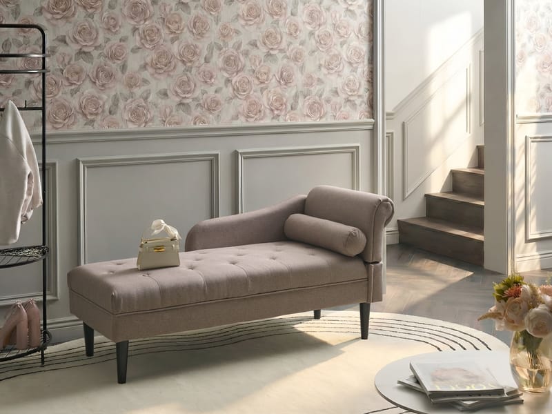 Schäslong Yvoire Högervänd - Taupe - Möbler - Sovrum - Dagbäddar
