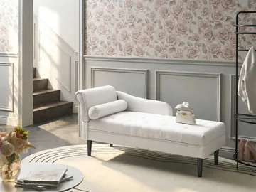 Schäslong Yvoire Vänstervänd - Off-White - Möbler - Sovrum - Dagbäddar