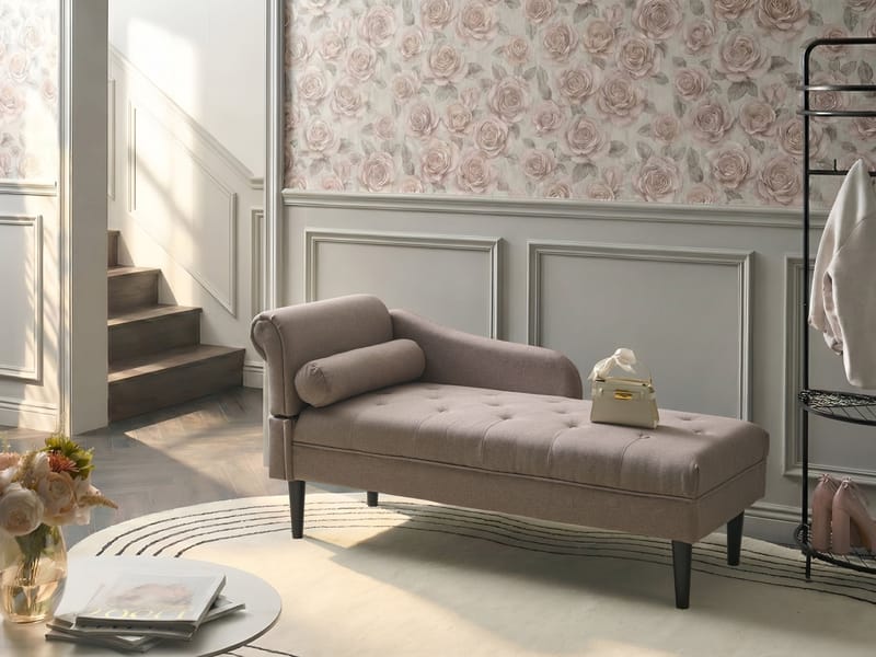 Schäslong Yvoire Vänstervänd - Taupe - Möbler - Sovrum - Dagbäddar