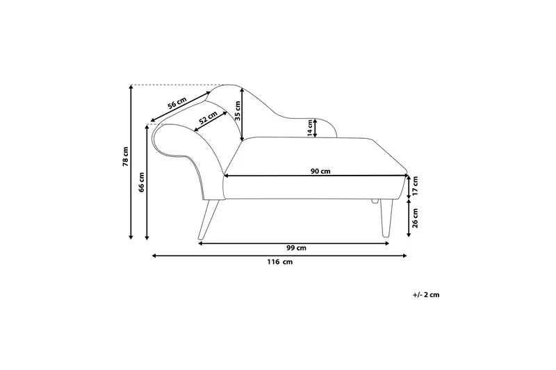 Biarritz Schäslong - Grå - Möbler - Vardagsrum - Fåtöljer - Schäslongfåtöljer & divanfåtöljer