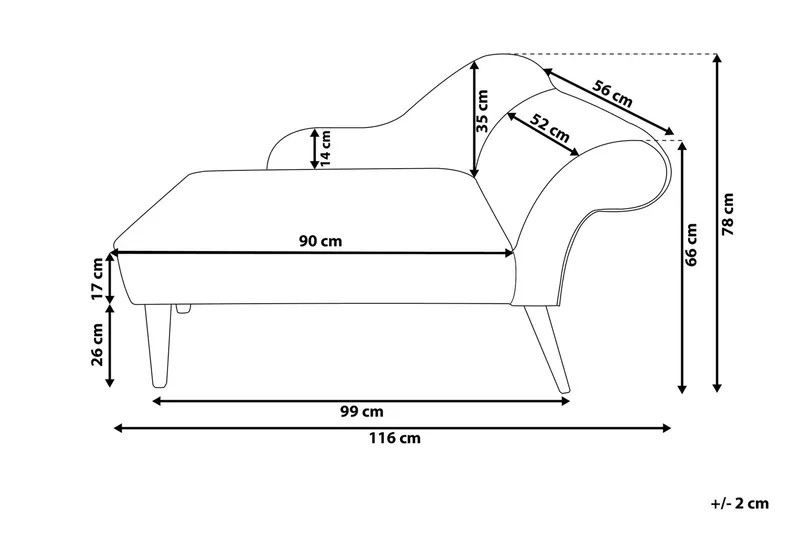 Biarritz Schäslong - Grön - Möbler - Vardagsrum - Fåtöljer - Schäslongfåtöljer & divanfåtöljer