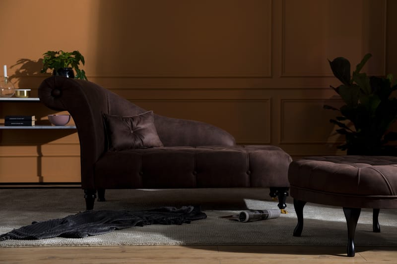DANA Schäslong Vintage Brun - Möbler - Vardagsrum - Fåtöljer - Schäslongfåtöljer & divanfåtöljer