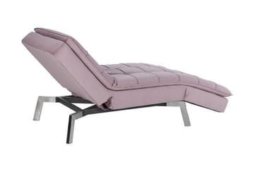Karyne Schäslong Sammet - Rosa - Möbler - Vardagsrum - Fåtöljer - Schäslongfåtöljer & divanfåtöljer