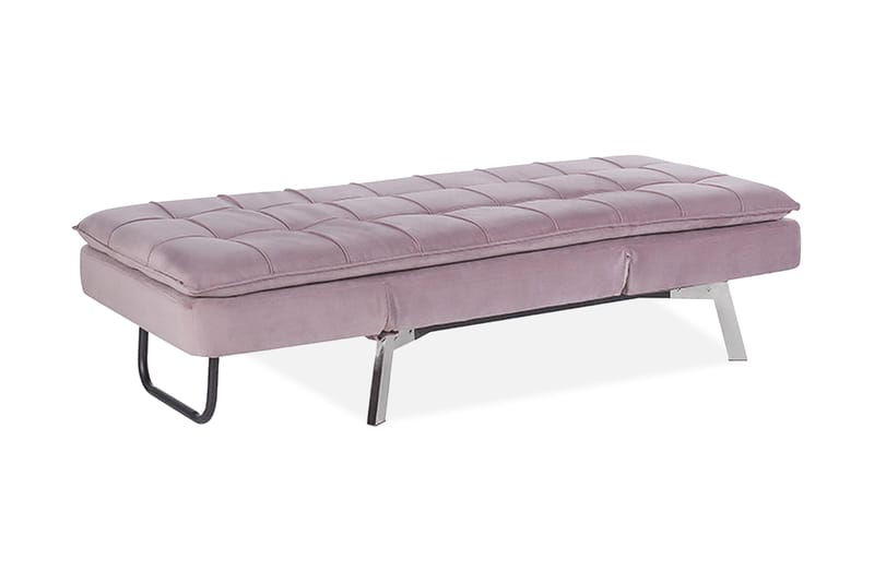 LAMERTON Schäslong Sammet Rosa - Möbler - Vardagsrum - Fåtöljer - Schäslongfåtöljer & divanfåtöljer