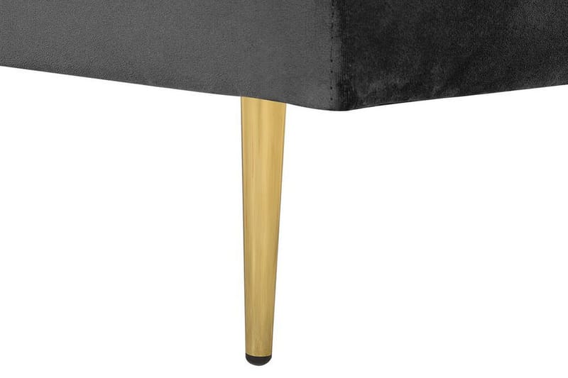 Llanfach Schäslong Höger Sammet - Svart - Möbler - Vardagsrum - Fåtöljer - Schäslongfåtöljer & divanf åtöljer