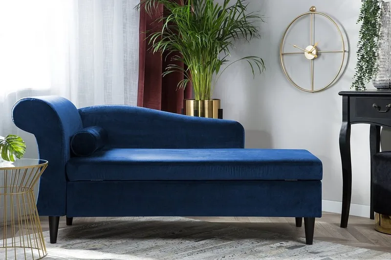 Luiro Schäslong - Blå - Möbler - Vardagsrum - Fåtöljer - Schäslongfåtöljer & divanfåtöljer