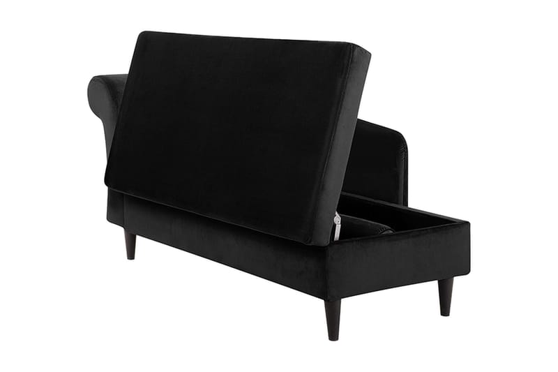 Luiro Schäslong - Svart - Möbler - Vardagsrum - Fåtöljer - Schäslongfåtöljer & divanfåtöljer